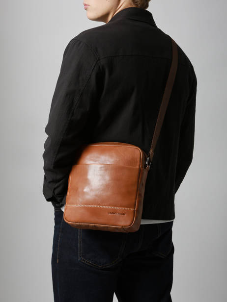 Schoudertas Maverick Bruin rough gear MAVRG809 ander zicht 1